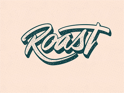Roast coffee handlettering logotype procreate roast roasters typography
