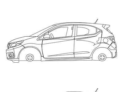 A Car Illustration adobe illustrator design graphic design illustration vector