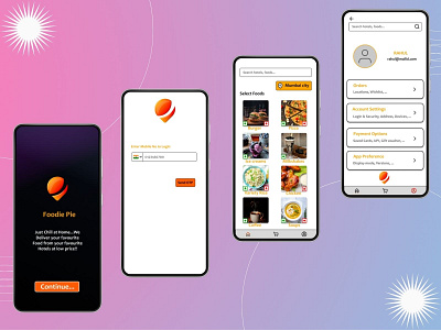 Food Delivery App UI app design ui ux