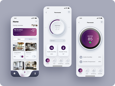 Smart Home App app design ui