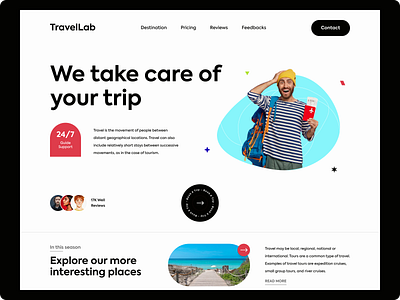 TravelLab design ui web