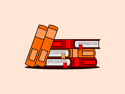 stack of books vector art design graphic design illustration vector