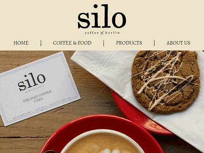 Silo Coffee café silo coffee ui design website