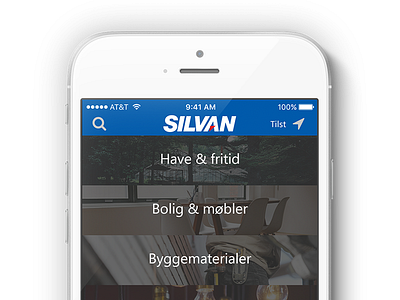 Silvan App - Home screen (WIP)