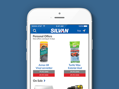 Silvan App - Offers page (WIP 3) application ios offers products sale silvan store companion