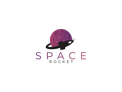 Space rocket logo design