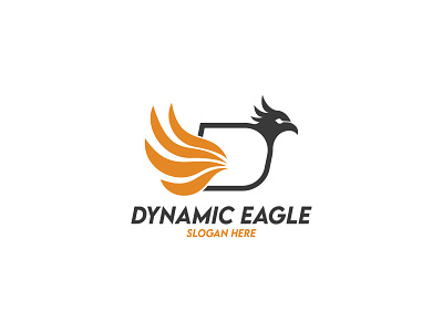 Dynamic eagle logo design clean logo company logo d letter logo design dynamic eagle logo dynamic logo eagle logo graphic design illustration illustrator letter logo letter mark logo design modern logo