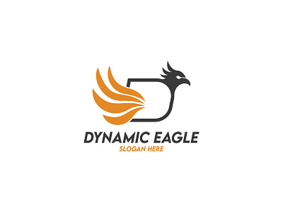 Dynamic eagle logo design