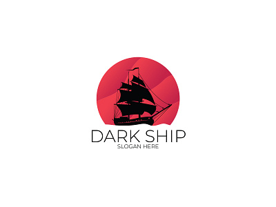 Dark ship logo design