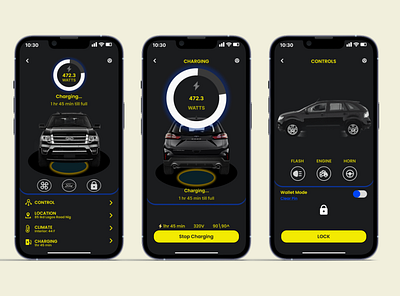Car interface for FORD Car Brand branding mobile app mobile design ui uiux design