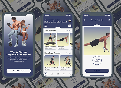 Workout Tracker App appdesign branding design fitness fitnessapp fulltimejob gymapp mobileapp ui uidesign uiux uxresearch workoutapp