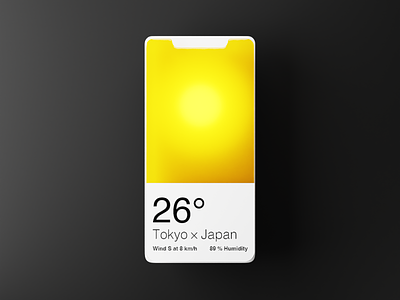 Weather App 3d app blender design gradient minimal rendering