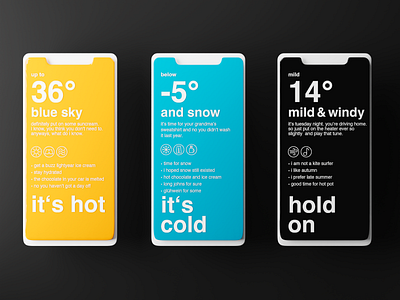 Weather No.02 3d app ui ux weather