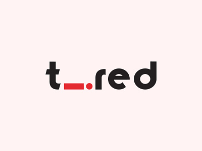 Tired creative typography minimal logo design