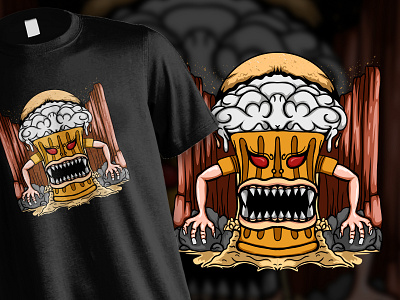 Monster Beer T shirt Illustration