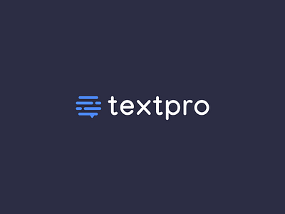 TextPro Logo Design clean design flat icon logo minimal type typography ui vector web