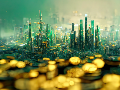 Futuristic Crypto City abstract background backgrounds city crypto design graphic graphic design texture