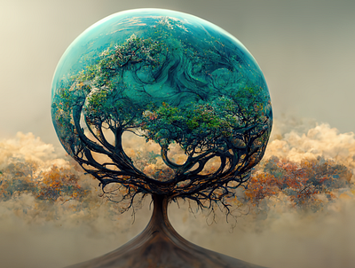 The Earth Tree abstract background backgrounds design earth graphic design planet texture tree