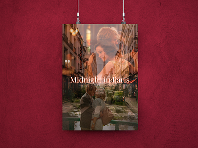 Midnight in Paris poster branding design graphic design photoshop