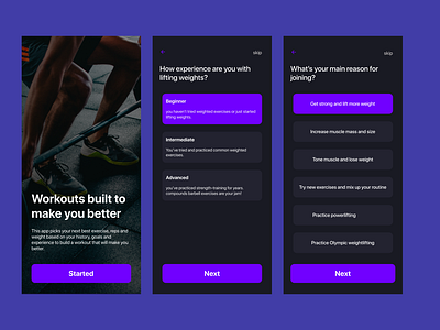 Workout App Concept Design