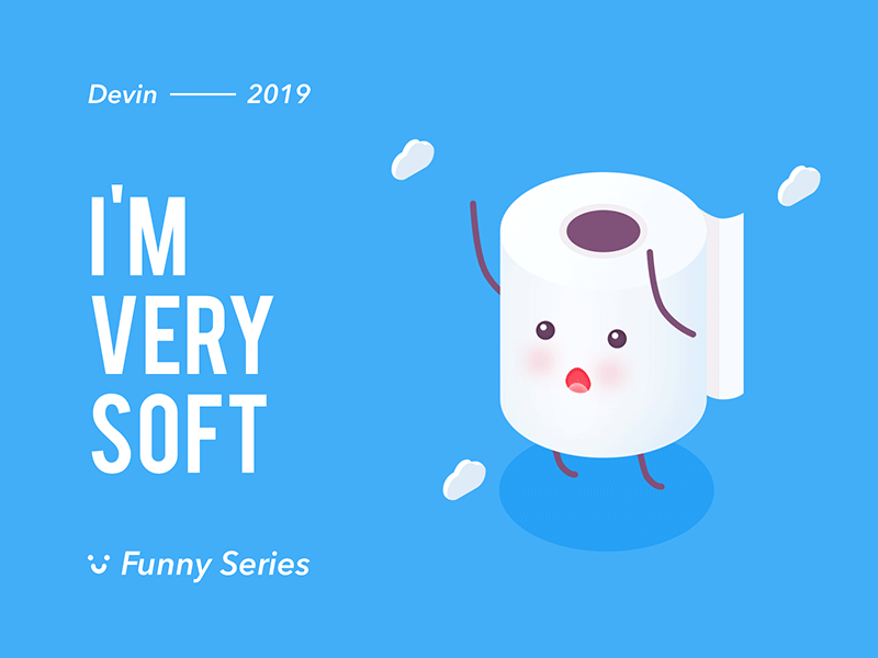 I'm very soft animation branding design icon illustration illustrator minimal typography vector 品牌 插图 设计