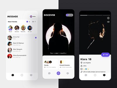 Monkey Visual Proposal app design flat mobile ui ux 设计