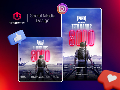 Tetogames Social Media Design branding design graphic design instagram post instagram story social media post socialmedia