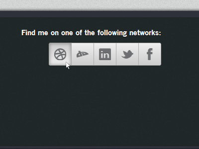 Social networks bar icon menu network social