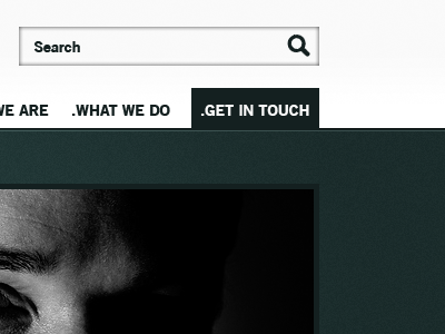 Website header blue contact dark design header noise search ui ux web webdesign website