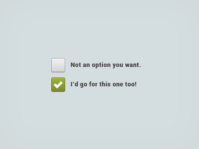 Simple checkboxes