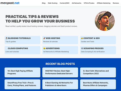 Macpost - Practical Tips & Reviews to Grow your Business Online branding design elementor logo website wordpress