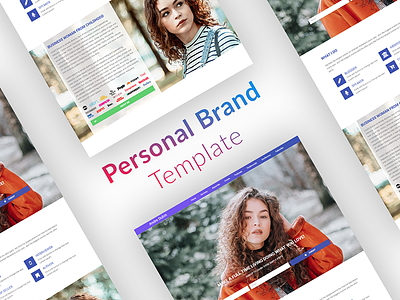 A Design Template for Personal Branding branding elementor personal template wordpress