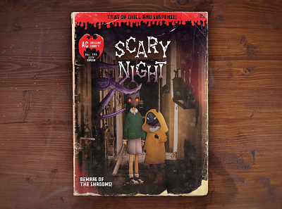 October Illustration - Scary Night