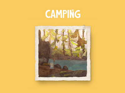 Camping under the Sun. affinity affinity designer affinity photo apple campaign design graphic illustration ipad ipad pro vector