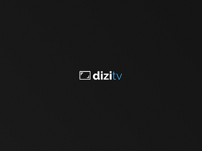 dizitv logo blue dizitv figma figmadesign logo tv tv series white