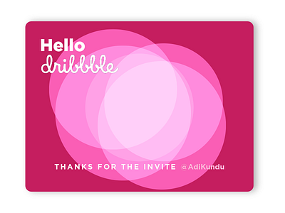 Hello Dribbble!