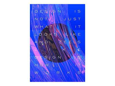 Abstract Poster design illustration poster typography