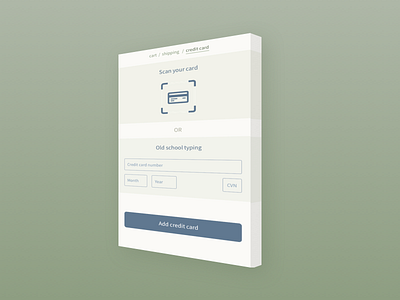 Scan credit card - DailyUI 002