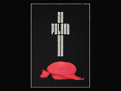 Poland 2020 / Poster art black branding character design cry digital design flat illustration girl illustration inspiration noise poland poster poster design red typogaphy web