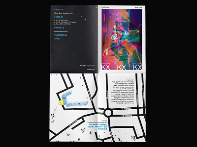 KX space / A4 folded brochure. Part 2 branding digital design flyer design folded paper graphic design illustration inspiration map map design noise typography web