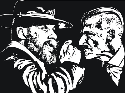 Alfie Solomons VS Arthur Shelby 2019 arthur design illustration kigeorgich vector