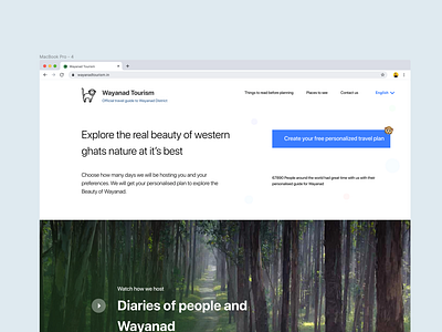 Wayanad tourism website design