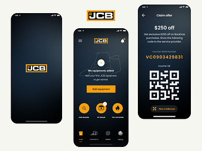 JCB Customer app customer app customer service loyalty app mobile design ui ui design uiux ux ux design uxdesigner