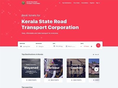 Bus travel booking booking bus kerala ksrtc transport travel ui ux