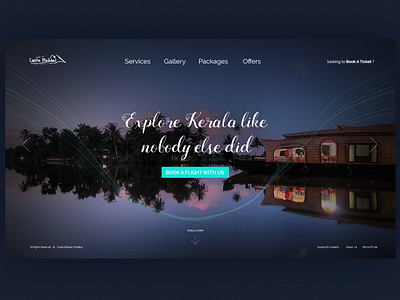 Design of travel website, tourism web design, creative