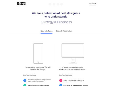 Personal website landing page design, white design cleanui corporate branding creative design design design agency designinpiration services ui ux design website