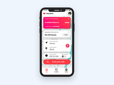 Ride selection on iPhone X app design typography uber uber design ui ux