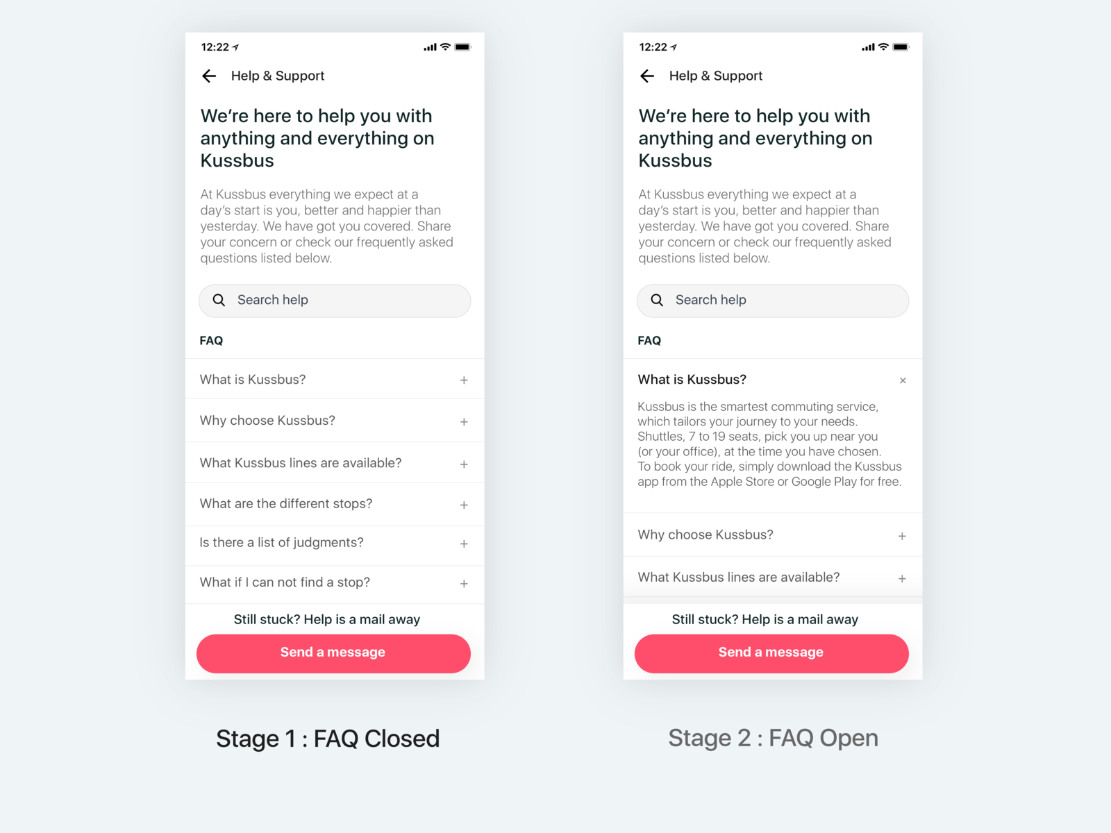Frequently Asked Questions - Help and Support UX UI by Muhammed Ashique ...