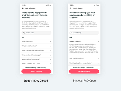 Frequently Asked Questions - Help and Support UX UI app booking.com bus faq help help center help scout iphonex support uber design ui ui ux design