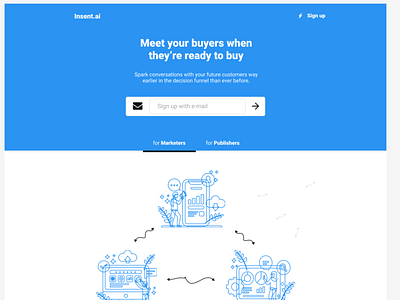 Landing page Wireframe - UX